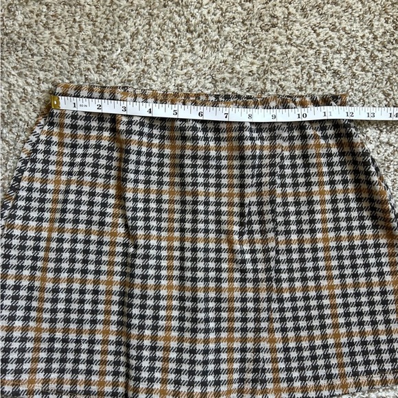 Altar'd State Black and White Plaid Skort Casual Preppy Small - Picture 6 of 7